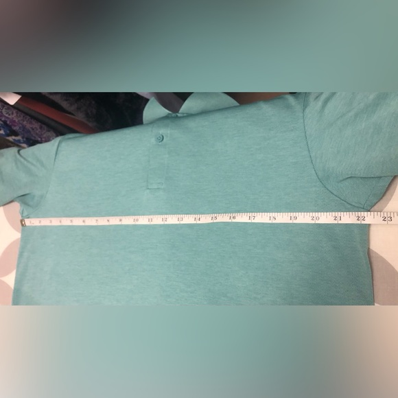 Uniqlo Greeny Blue Short Sleeve Polo - Picture 6 of 9